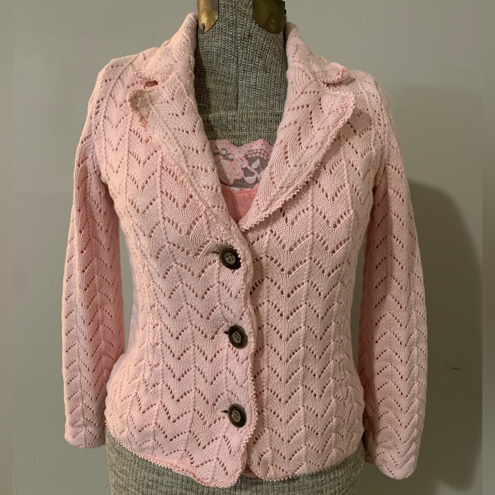 Liz Claiborne Pink Cardigan Sweater